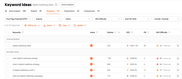 Find People Also Search For on Ubersuggest