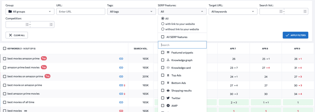 SEO ranking report software