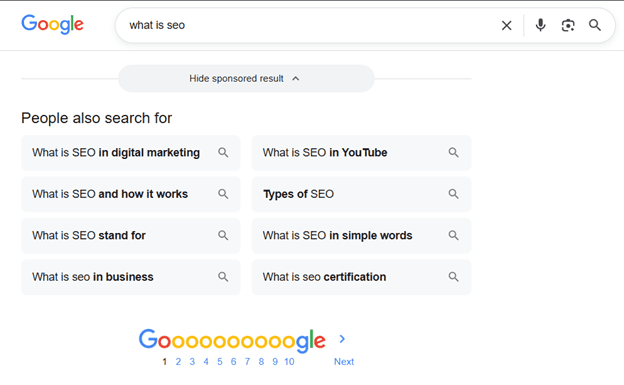 Find People Also Search For Manually