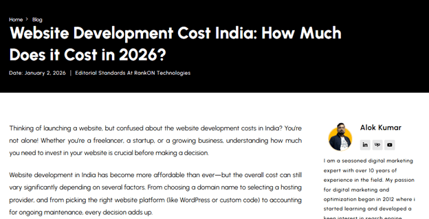 Implement Keywords in Content