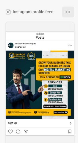 Instagram marketing pricing