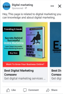 Facebook carousel ads