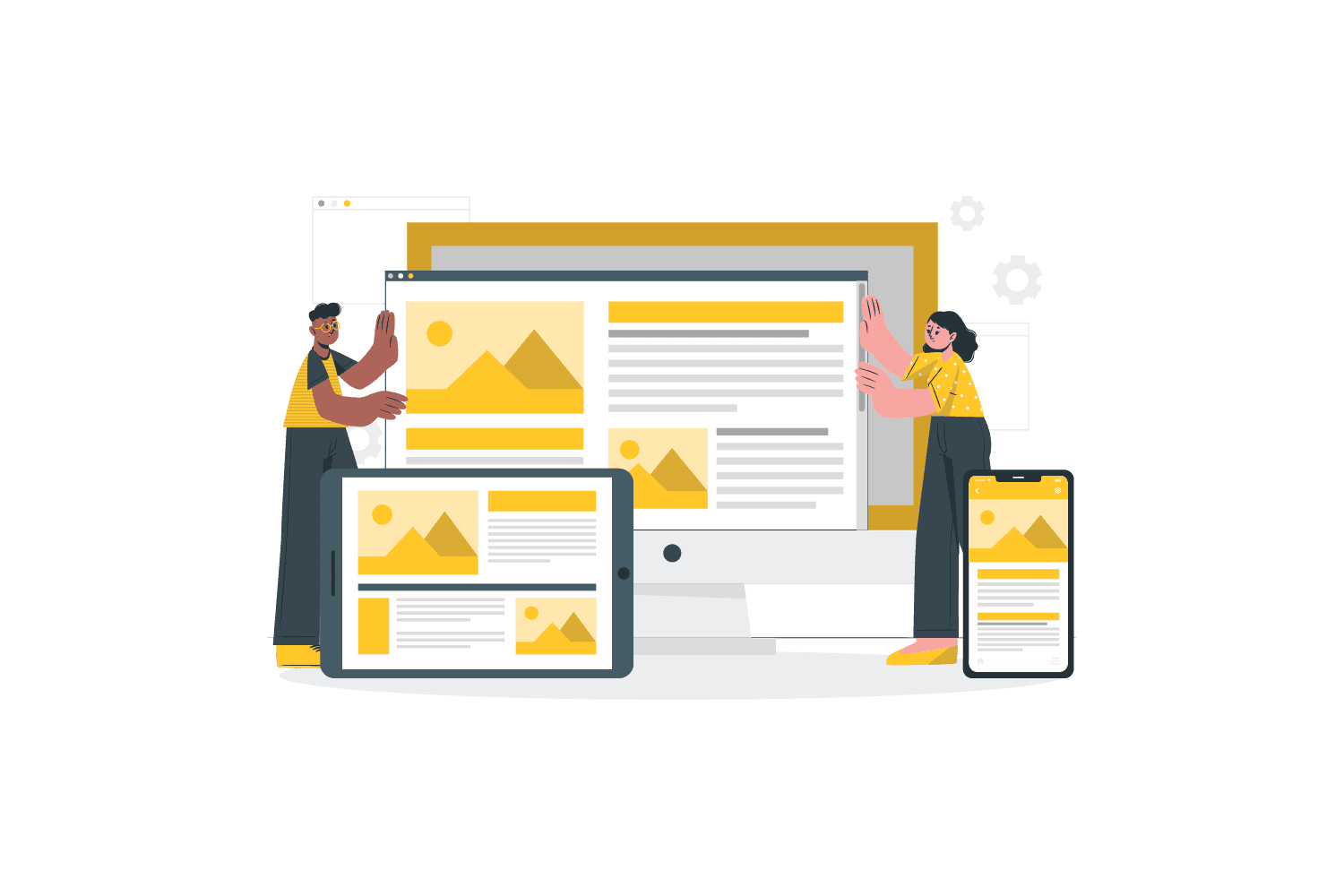 Responsive website development